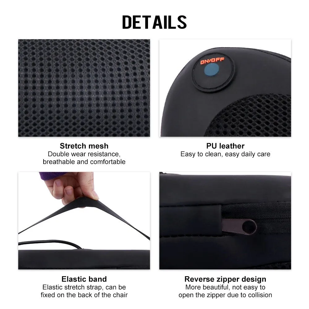 Relaxation Massage Pillow Vibrator Electric Shoulder Back Heating Kneading Infrared therapy pillow