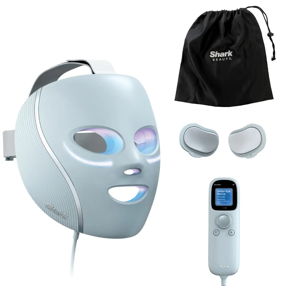 Shark Beauty CryoGlow Under-Eye Cooling & LED Anti-Ageing & Blemish Repair Mask Blue Frost