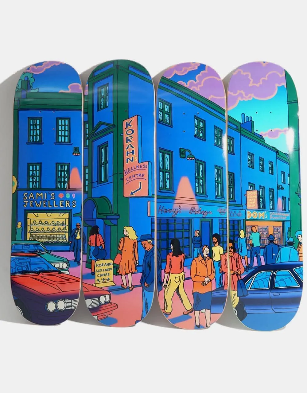 Skateboard Cafe Korahn's Wellness Centre "High Street" Series Skateboard Deck - 8.5"