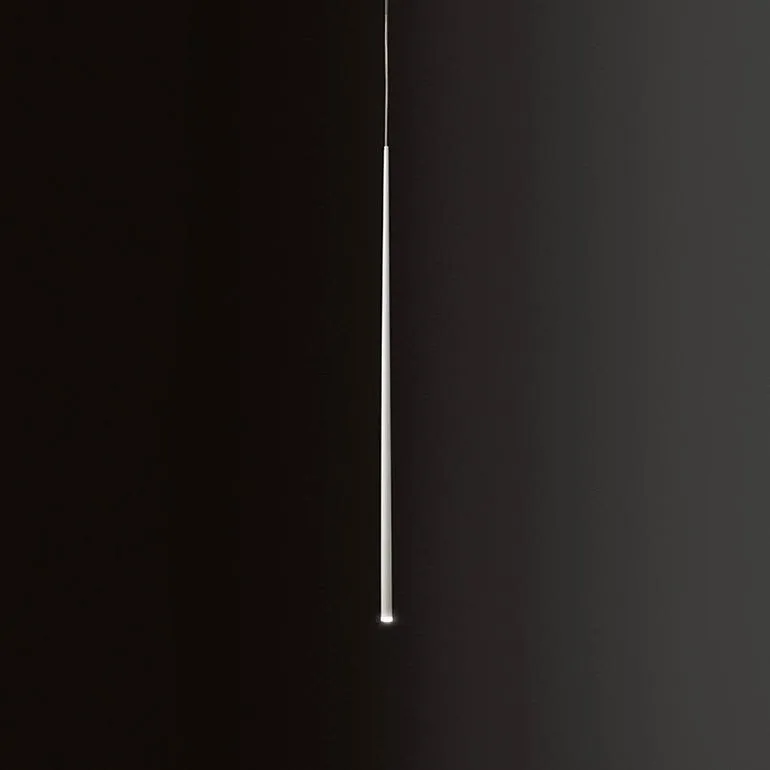 Slim 7 LEDs Pendant White Lacquer Fiber 0916