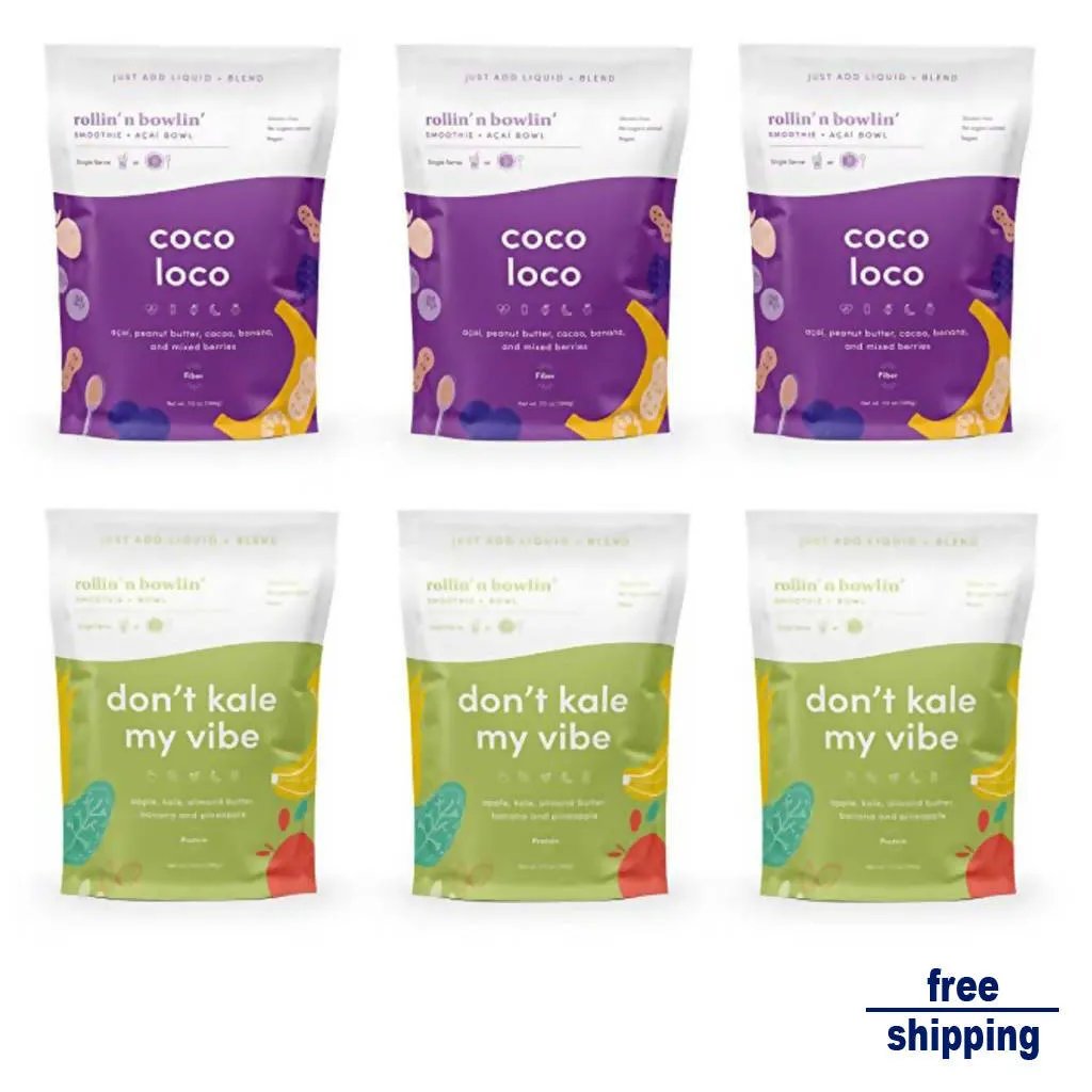 Smoothie Mix - 2 Flavor Pack of 6, 12, 24