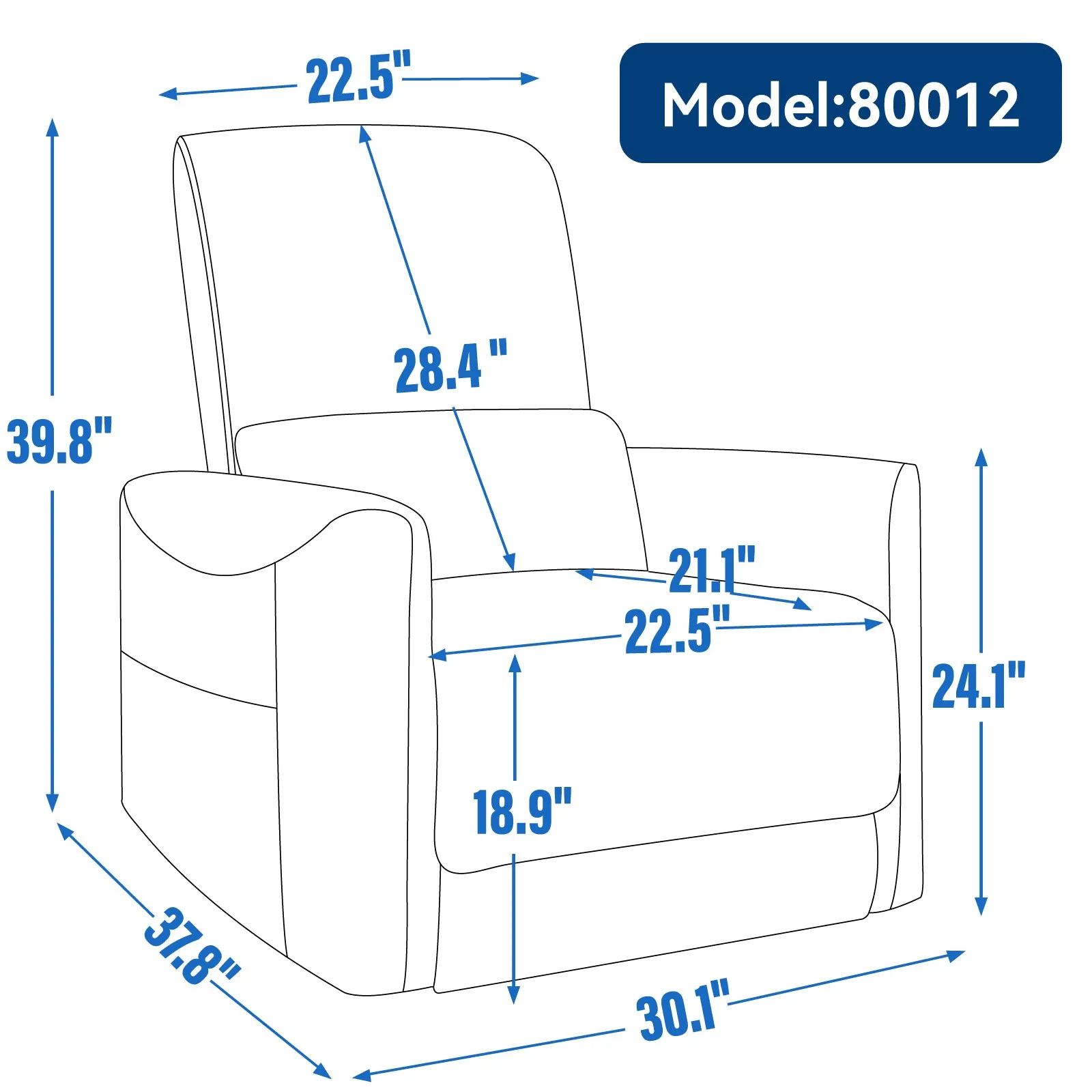 Spencer Swivel and Rocker Power Recliner Chair - Beige