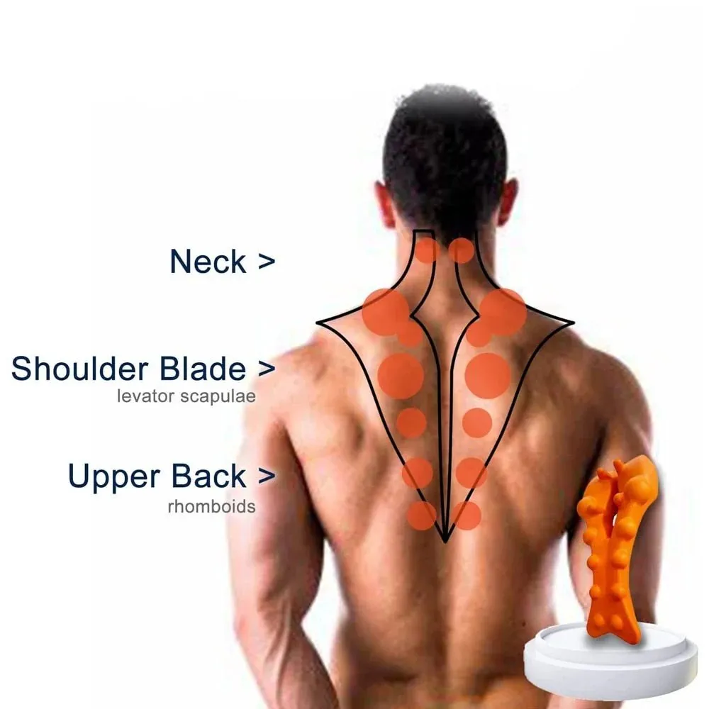 Stretcher Massage Tools - Therapoint Trapezius Trigger Point Massager for Pain Relief, Neck & Shoulder Pain