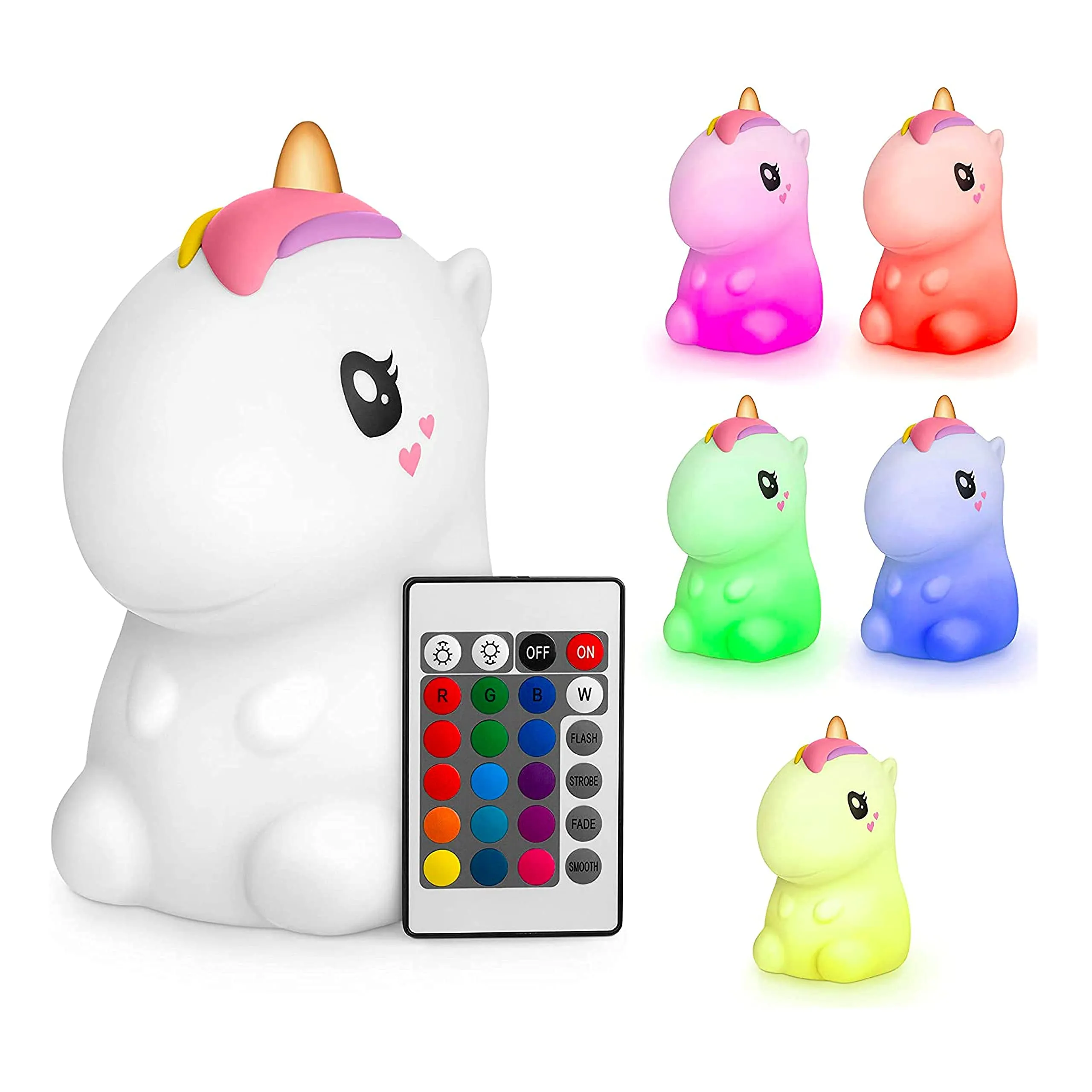 Sweet Ponies Baby Night Light Rabbit - Kids Night Light - Toddler Night Light - Silicone
