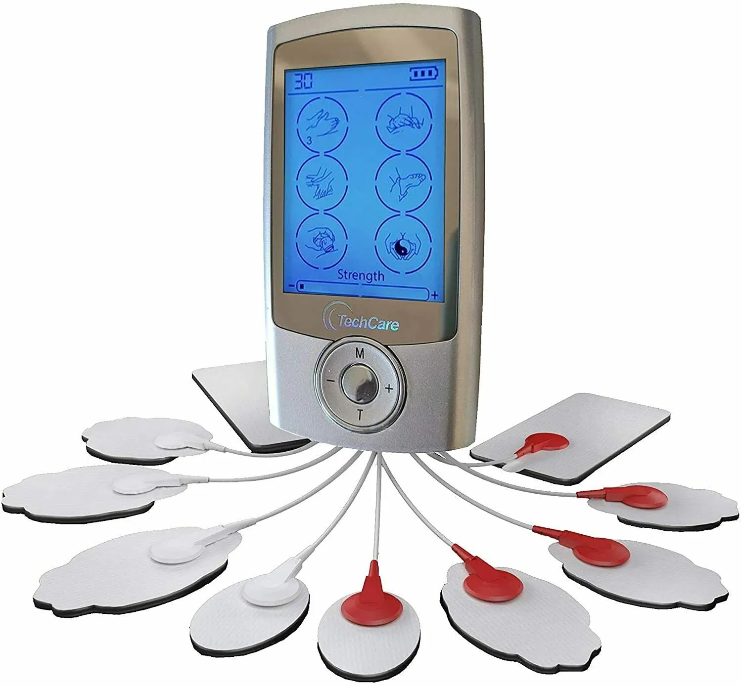 Techcare Pro 24 Tens Unit Muscle Stimulator 24 Modes   Foot Massager Slipper