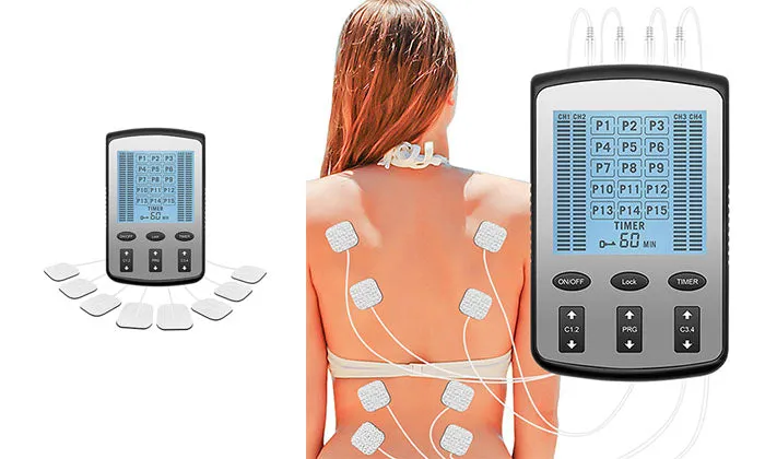 TENS EMS Muscle Stimulator - 15 Modes & 4 Outputs