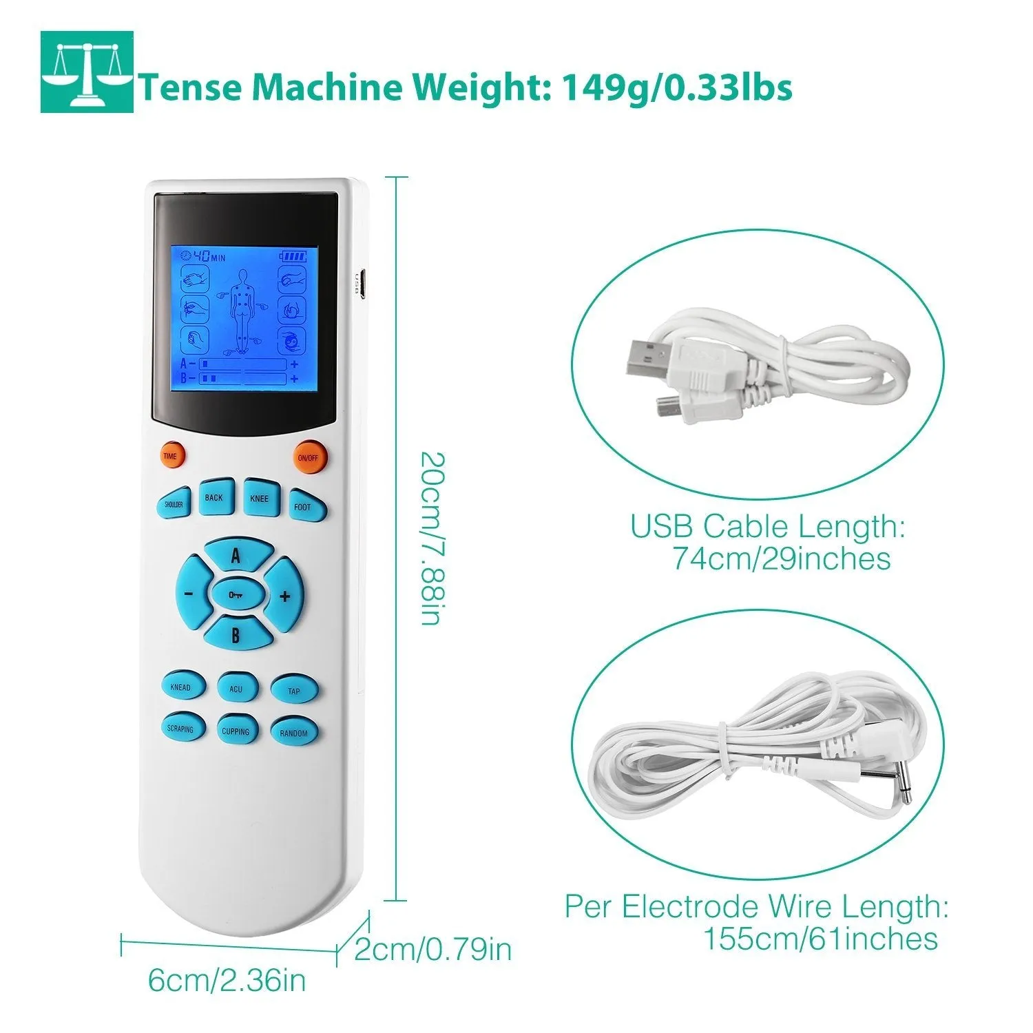 Tens Unit Machine Impulse Massager