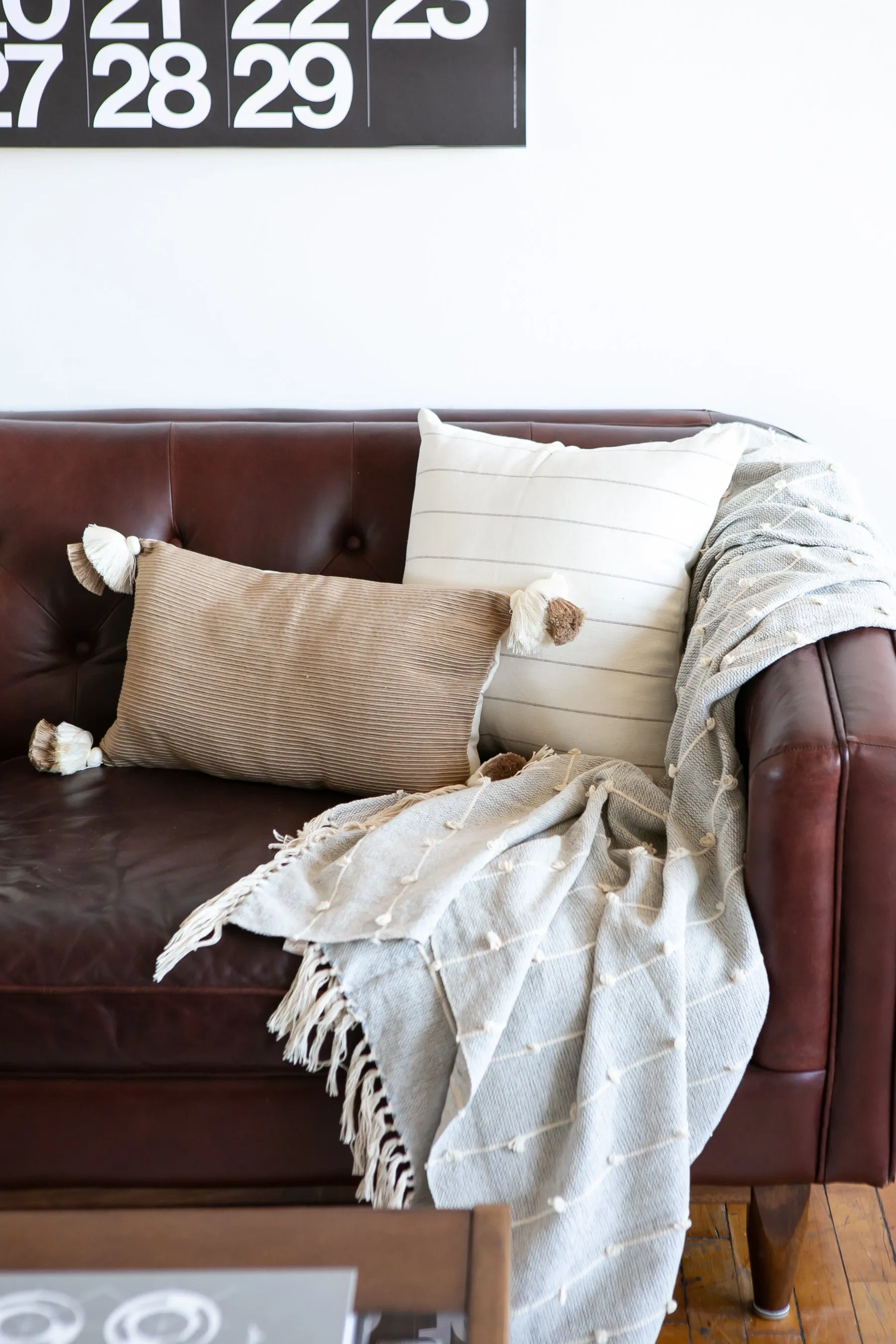 Tiffany Lumbar Pillow in Camel