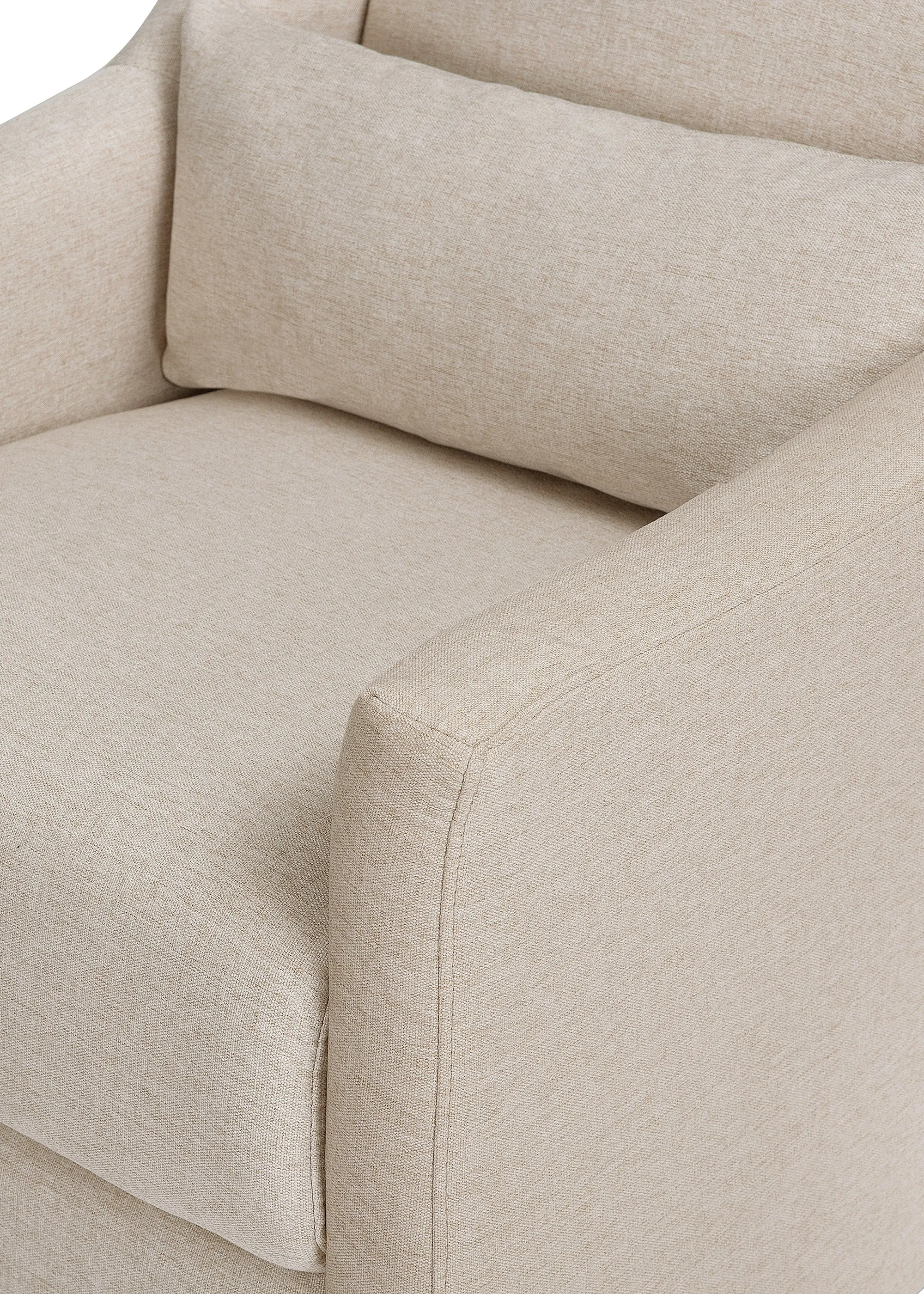 TOCO SWIVEL GLIDER AND OTTOMAN IN ECO-PERFORMANCE FABRIC