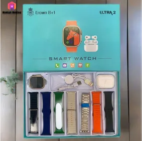 ULTRA 2 Crown 8 1 SmartWatch With Airpods Pro