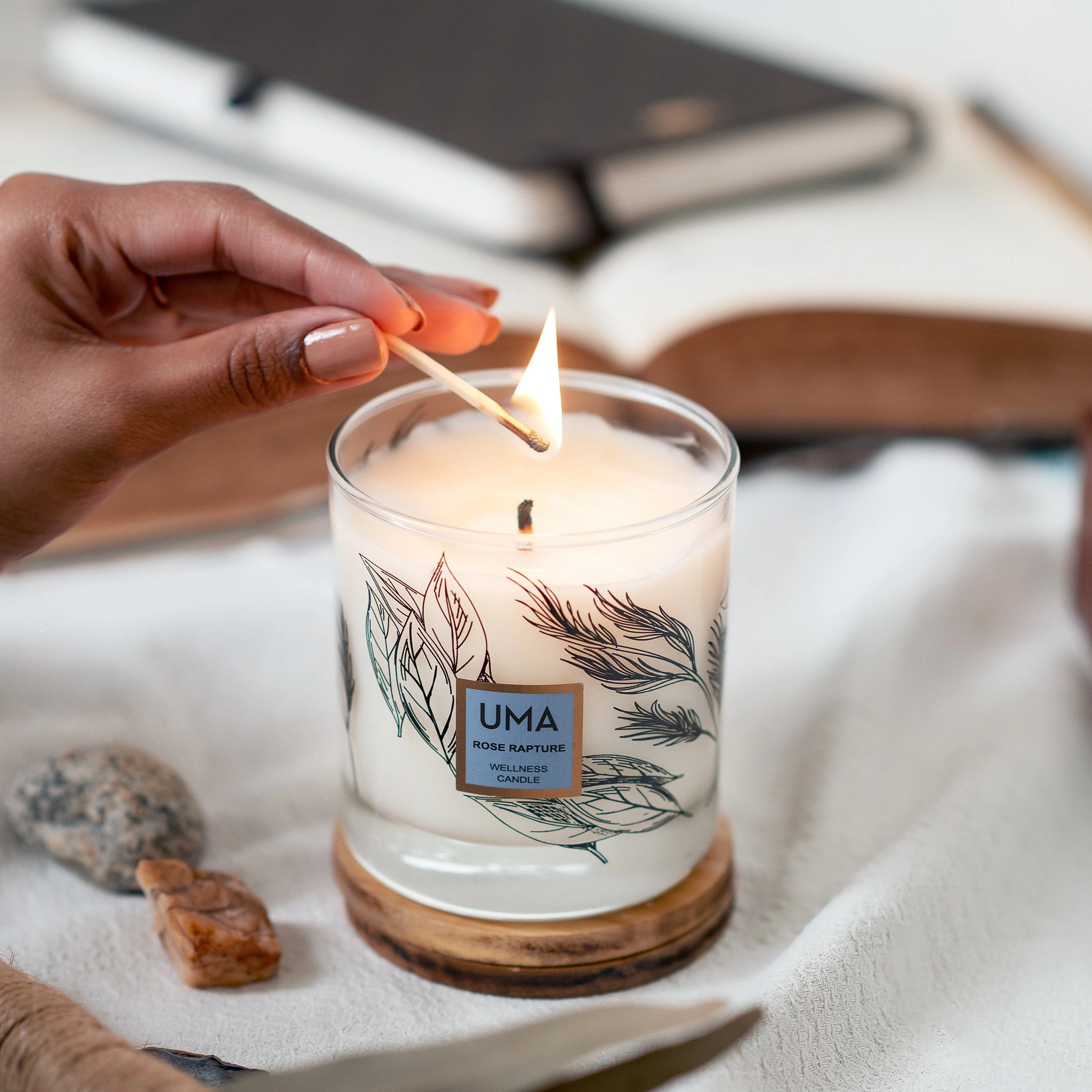UMA Rose Rapture Wellness Candle