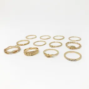 US Bulk Lot Knuckle Stacking Bands Midi Mid Above Joint Rings Punk Finger Tip