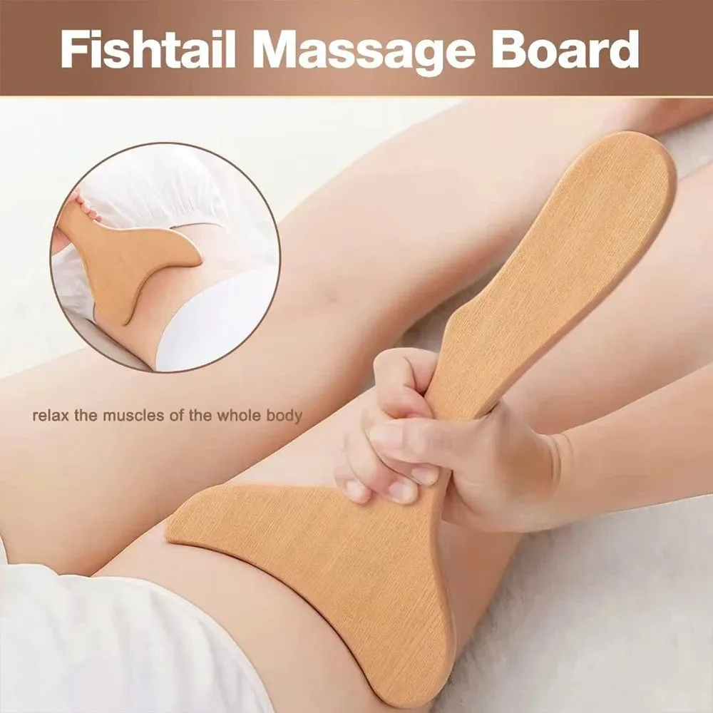 Wood Therapy Massage Tools Wooden Lymphatic Drainage Massager Maderoterapia Kit for Anticellulite, Body Contouring, Muscle Relax