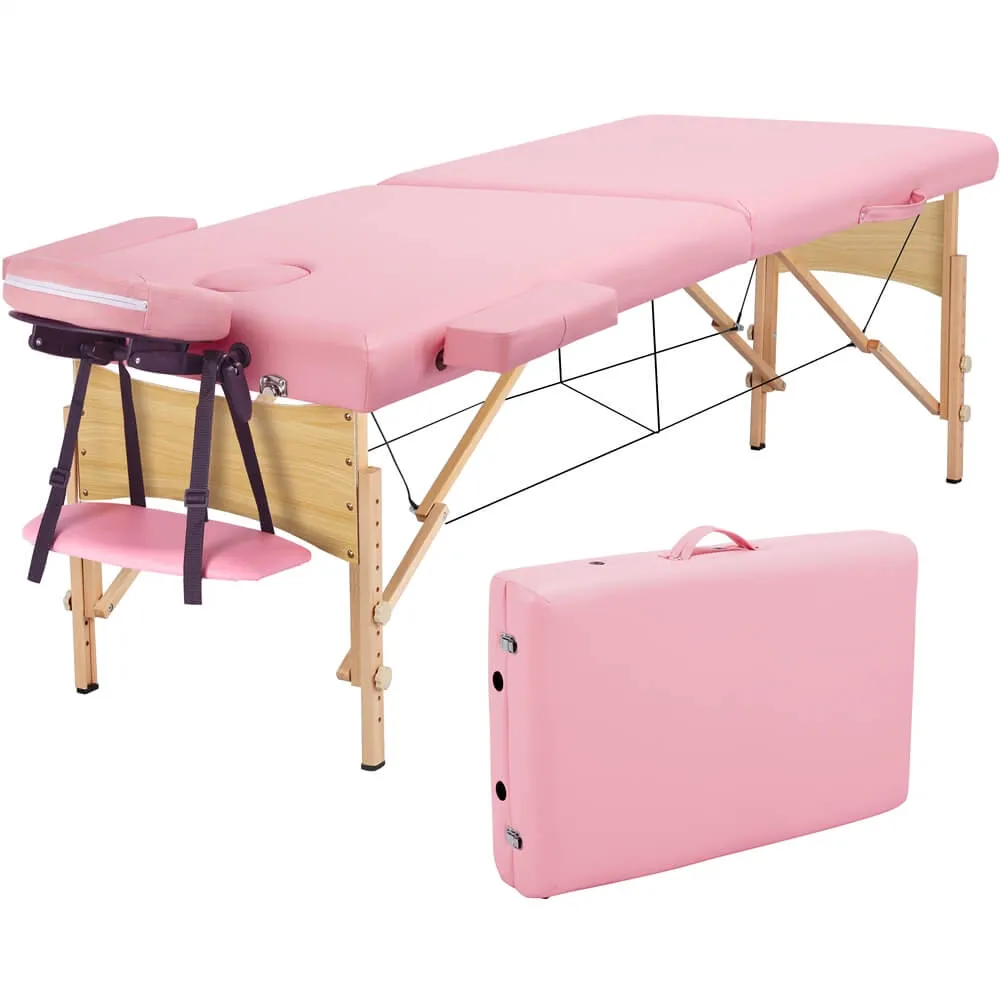 Yaheetech 2 Sectional Folding Massage Table