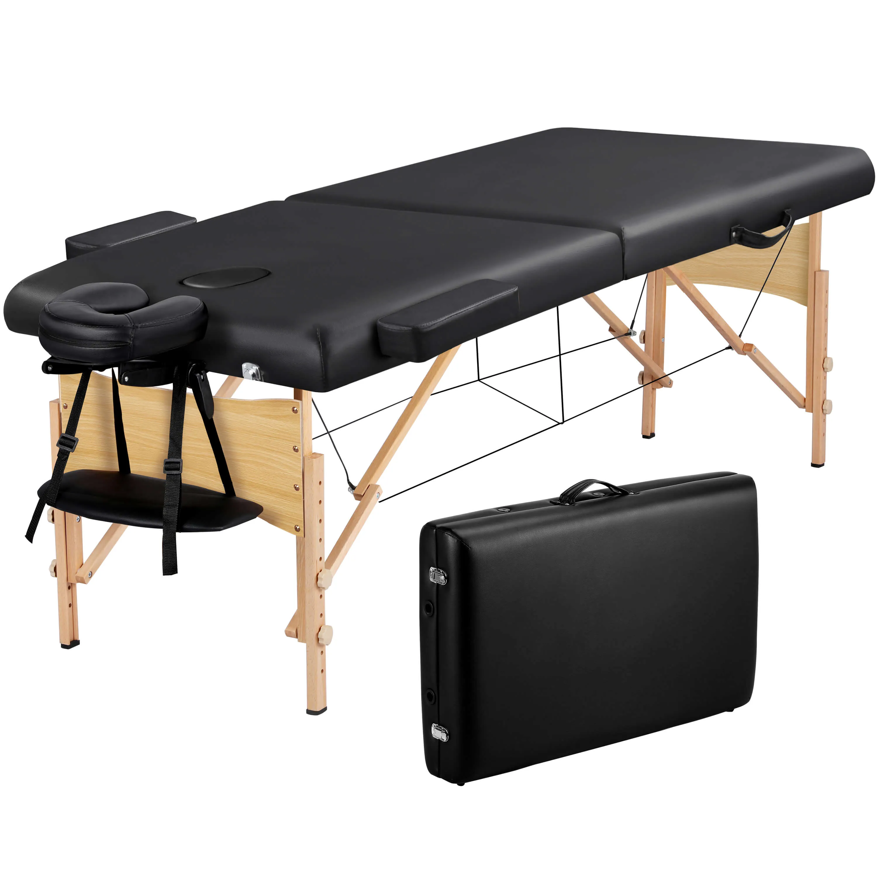 Yaheetech 2 Sectional Folding Massage Table
