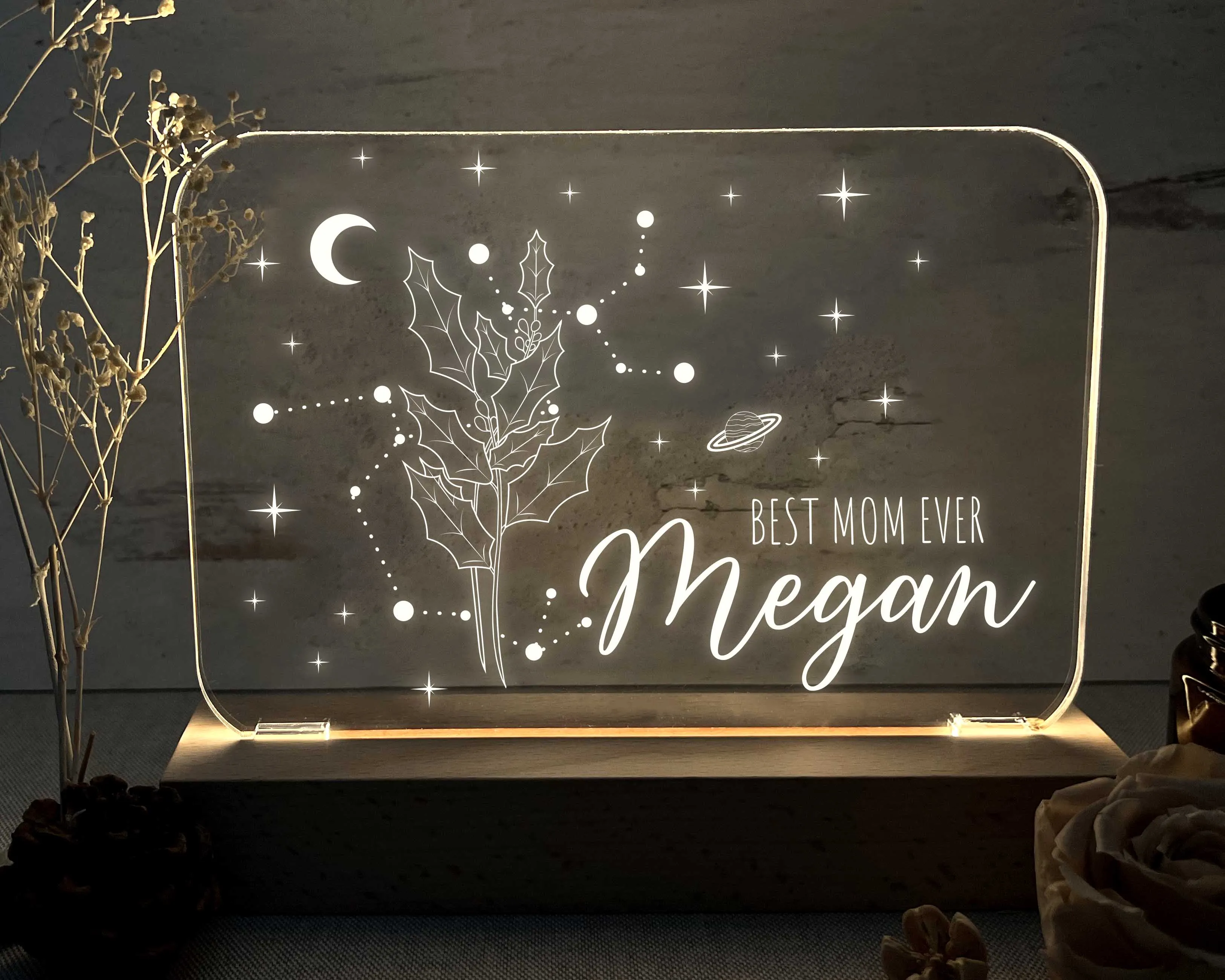 Zodiac Flower Night Light