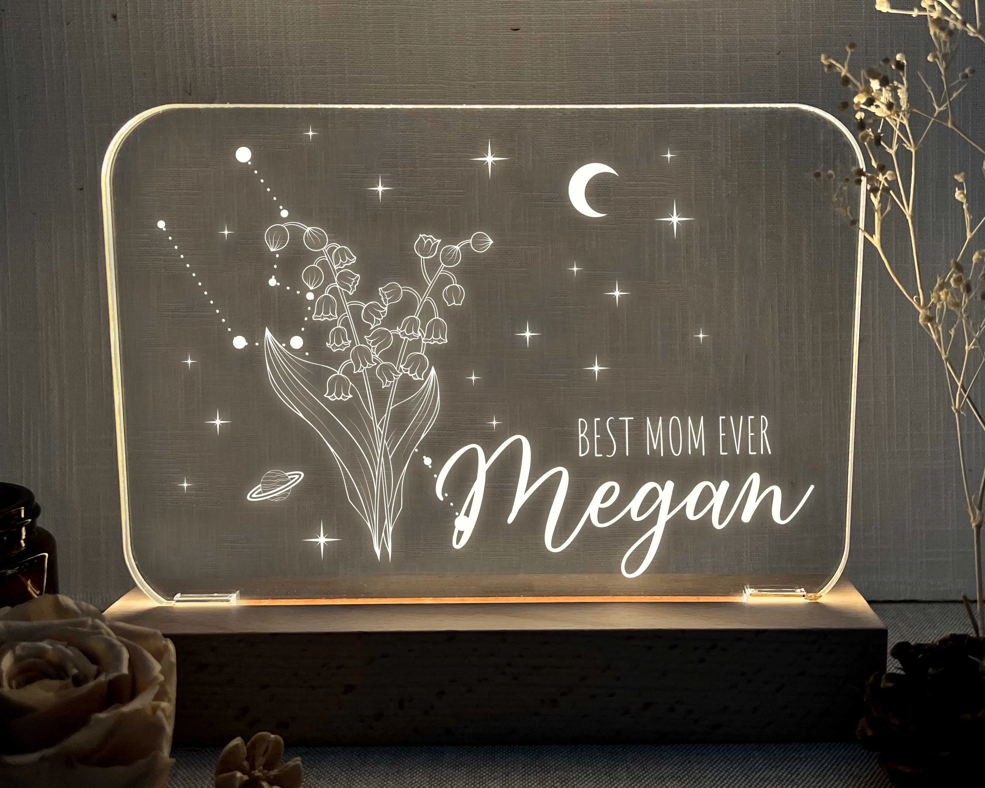 Zodiac Flower Night Light